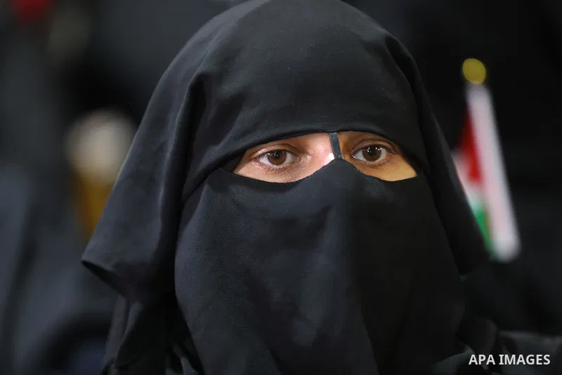 Palestinians take part in a rally against the British Home Secretary Priti Patel decision to ban Hamas, in Gaza City on November 23, 2021. Showing support for Hamas in Britain could be punished with 14 years in prison if...