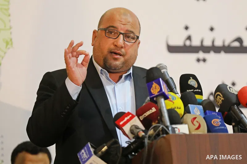 Palestinians take part in a rally against the British Home Secretary Priti Patel decision to ban Hamas, in Gaza City on November 23, 2021. Showing support for Hamas in Britain could be punished with 14 years in prison if...