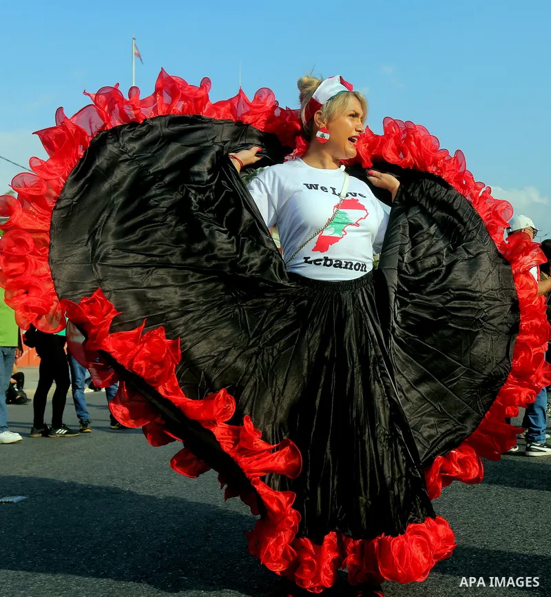 Lebanese parade in the capital Beirut marking the 78th anniversary of Lebanon's Independence Day, on November 22, 2021. Photo by Haitham Moussawi