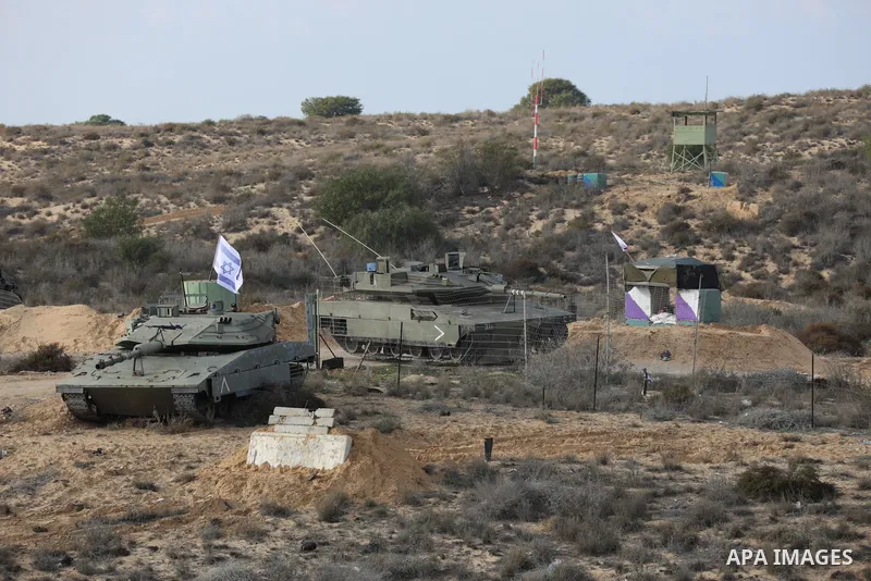 Palestinian factions militants take part in joint military exercise, in Rafah in the southern of Gaza strip on December 29, 2021. Photo by Ashraf Amra