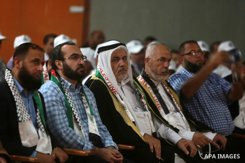 ​Palestinians participate in operetta on 10th anniversary of prisoners swap deal between Hamas and Israel, in Gaza city on October 18, 2021. October will mark a decade since the last major swap deal between Israel and Ha...