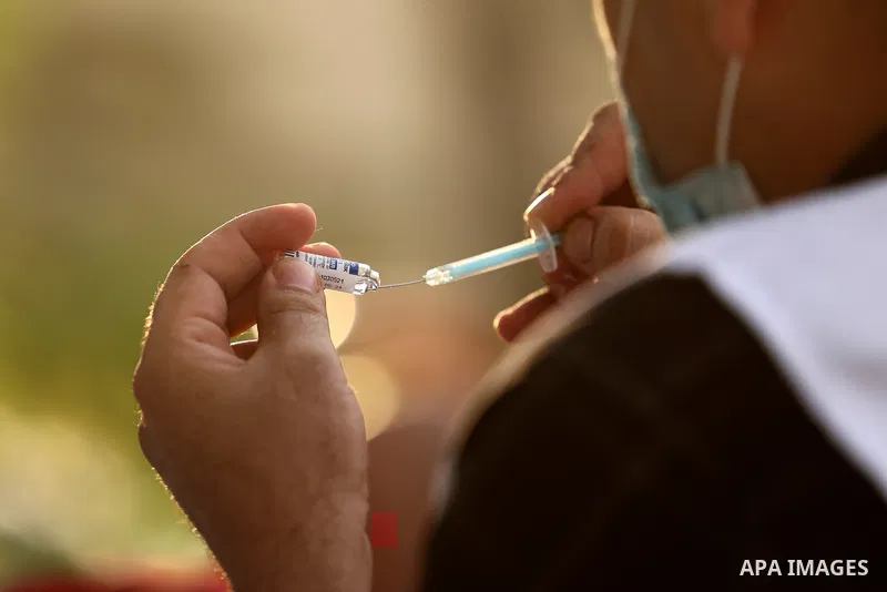 A Palestinian medic prepares to give a dose of the Sputnik-V Covid-19 vaccine during a vaccination campaign by the health ministry in Gaza City, on August 28, 2021. The Palestinian enclave of some two million people has...