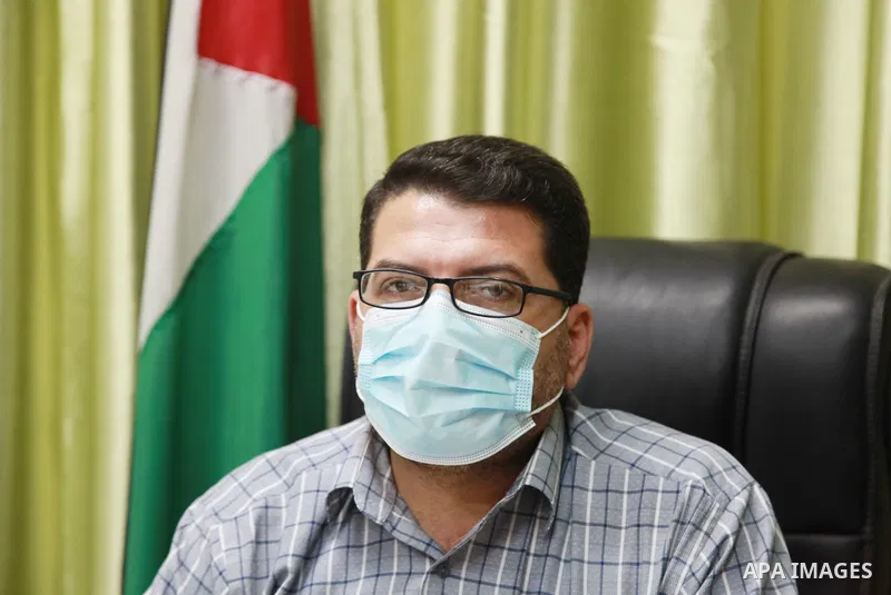 Mahmoud Hammad, Director General of Administrative Affairs at the Palestinian Ministry of Health speaks during an interview with APA agency inside his office in Gaza city on August 5, 2021. Israeli authorities prevented...