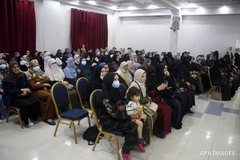 Palestinian supporters of Islamic Jihad movement take part in a rally on the first anniversary of the death of the movement's former leader Ramadan Shalah, in Gaza city, on June 10, 2021. Ramadan Abdullah Shalah, the for...