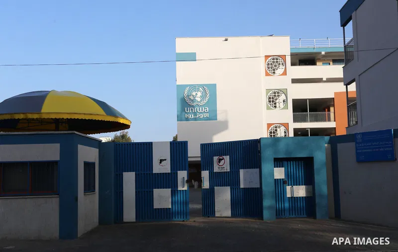 The close of the UNRWA school against the spread of the coronavirus Covid-19, in Gaza City on April 6, 2021. A total of 1463 new cases of coronavirus were recorded in the Gaza Strip in the last 24 hours, today said Minis...