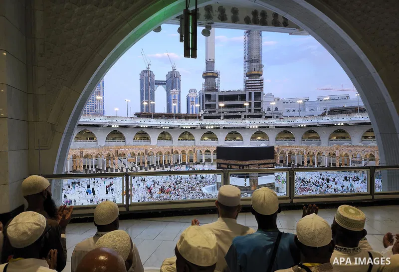 Muslim pilgrims perform Tawaf during the annual Haj pilgrimage, in the holy Saudi city of Mecca, during annual Hajj pilgrimage, on June 23, 2022. Annual Saudi Arabia welcomed its first batch of hajj pilgrims since before...