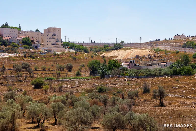 A picture taken on July 18, 2022 shows a general view of Israel's Beit El settlement at the northern entrance to the city of Ramallah in the West Bank. Israeli authorities built a new section of Israel's controversial se...