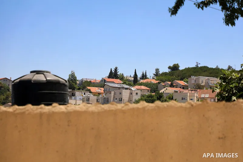 A picture taken on July 18, 2022 shows a general view of Israel's Beit El settlement at the northern entrance to the city of Ramallah in the West Bank. Israeli authorities built a new section of Israel's controversial se...