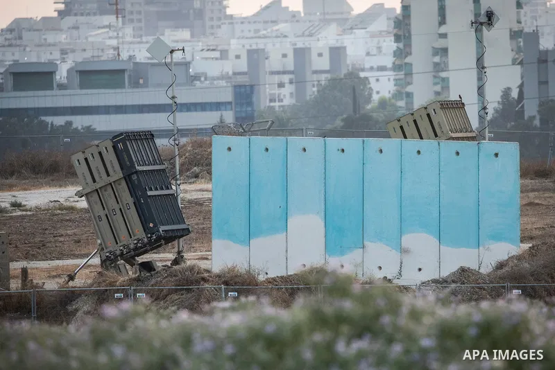 A general view of the Israeli Iron dome system on the outskirts of the southern city of Ashdod. According to the Palestinian Ministry of health, at least 8 people were killed including a child and an Islamic commander, w...