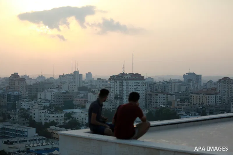 A general view show Gaza city on August 6, 2022. Palestinian militants fired rockets at Israel from the Gaza Strip this evening. The rocket fire come followed deadly air strikes by the Israeli military on Gaza. Photo by...