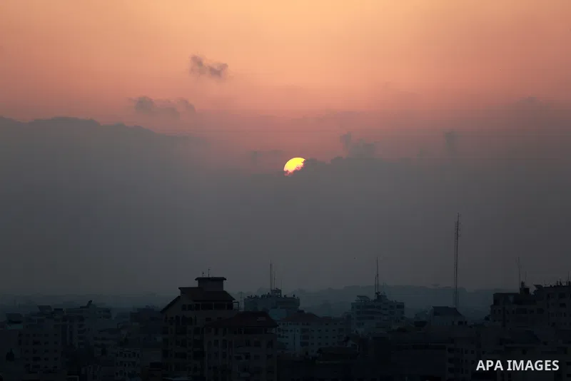 A general view show Gaza city on August 6, 2022. Palestinian militants fired rockets at Israel from the Gaza Strip this evening. The rocket fire come followed deadly air strikes by the Israeli military on Gaza. Photo by...