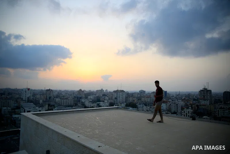 A general view show Gaza city on August 6, 2022. Palestinian militants fired rockets at Israel from the Gaza Strip this evening. The rocket fire come followed deadly air strikes by the Israeli military on Gaza. Photo by...