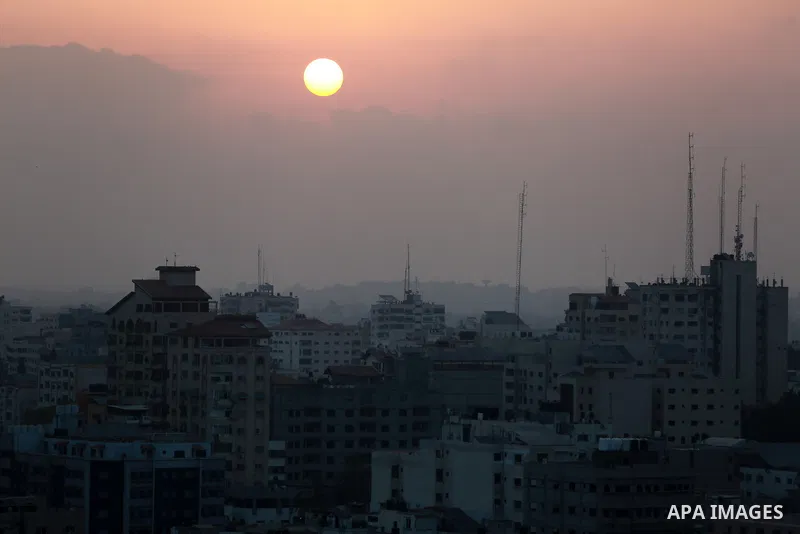 A general view show Gaza city on August 6, 2022. Palestinian militants fired rockets at Israel from the Gaza Strip this evening. The rocket fire come followed deadly air strikes by the Israeli military on Gaza. Photo by...