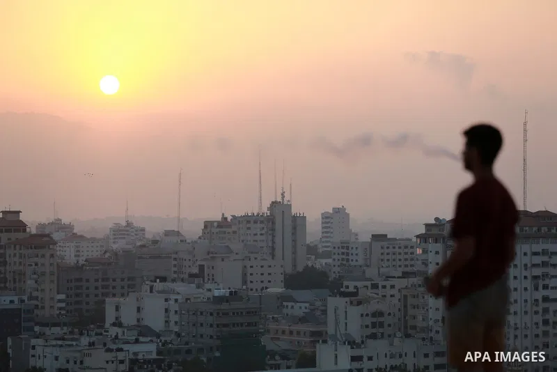A general view show Gaza city on August 6, 2022. Palestinian militants fired rockets at Israel from the Gaza Strip this evening. The rocket fire come followed deadly air strikes by the Israeli military on Gaza. Photo by...