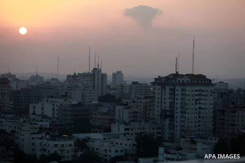 A general view show Gaza city on August 6, 2022. Palestinian militants fired rockets at Israel from the Gaza Strip this evening. The rocket fire come followed deadly air strikes by the Israeli military on Gaza. Photo by...