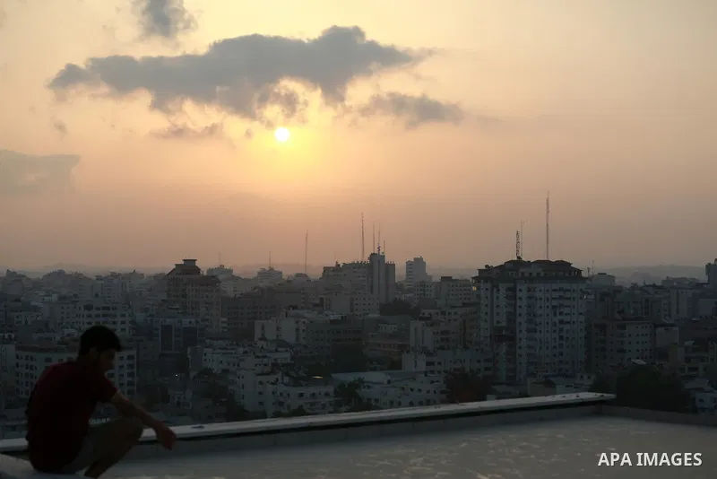 A general view show Gaza city on August 6, 2022. Palestinian militants fired rockets at Israel from the Gaza Strip this evening. The rocket fire come followed deadly air strikes by the Israeli military on Gaza. Photo by...