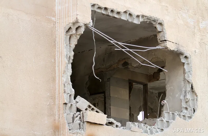 Palestinians inspect the house of Raed Hazem after it was demolished by Israeli forces in the West Bank city of Jenin on September 6, 2022. A Palestinian was killed early this morning while 16 others were injured by Isra...