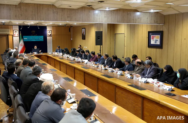 Iranian President Ebrahim Raisi attends the General Supervisory Session of the Ministry of Education, in Tehran, Iran on October 17, 2022. Photo by Iranian Presidency Office