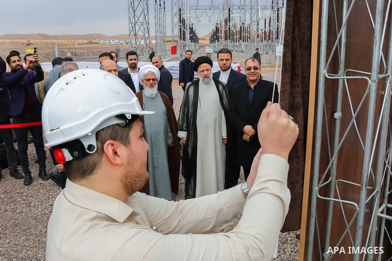 Iranian President Ebrahim Raisi attends inauguration of Arian 2 Combined Cycle Power Plant in Zanjan, on October 27, 2022. Photo by Iranian Presidency Office/APAimages