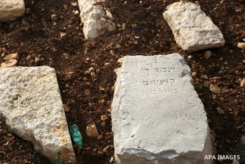 Israel places fake graves in east Jerusalem neighborhood of Silwan to control the lands on November 3, 2022. Head of the Committee for the Defense of Silwan, Fakhri Abu Diab, in a statement that the Israeli authorities p...