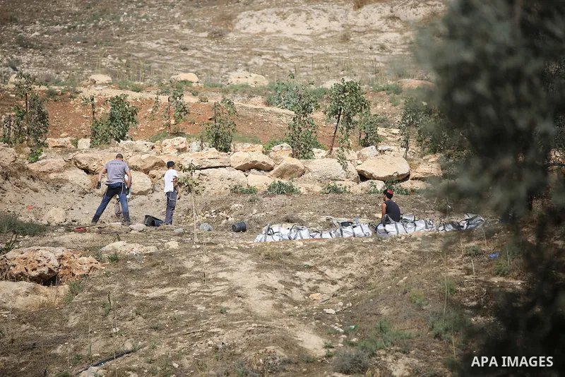 A general view of The Israeli Elad Association for settlement in the Palestinian Wadi Al-Rababa neighborhood in silwan neighborhood of Eastern Jerusalem on November 12, 2022. The Elad Association, which promotes the forc...