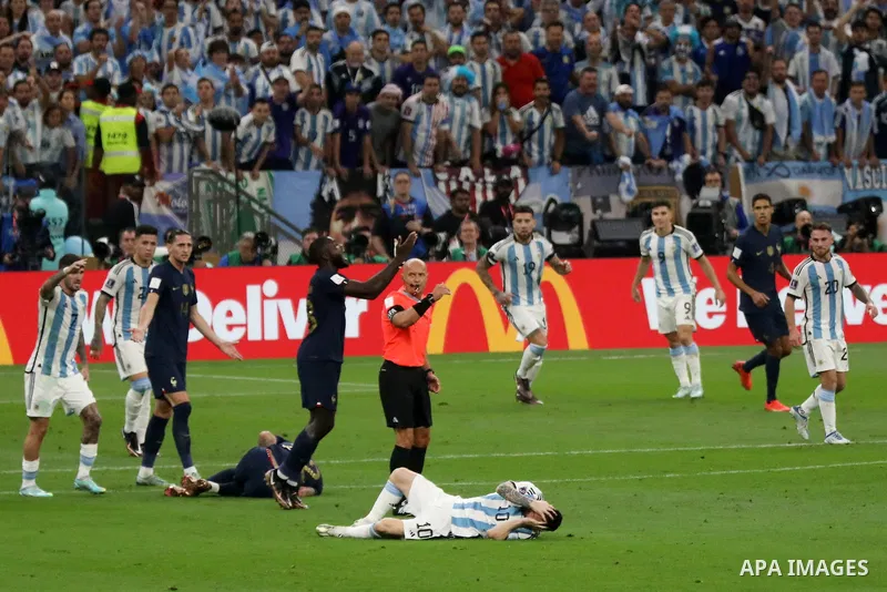 The final of the FIFA World Cup soccer tournament between Argentina and France at Lusail Stadium in Lusail, north of Doha on December 18, 2022. Lionel Messi’s wait for World Cup glory is finally over after Argentina beat...