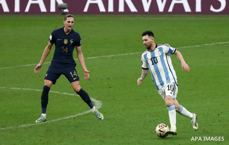 The final of the FIFA World Cup soccer tournament between Argentina and France at Lusail Stadium in Lusail, north of Doha on December 18, 2022. Lionel Messi’s wait for World Cup glory is finally over after Argentina beat...
