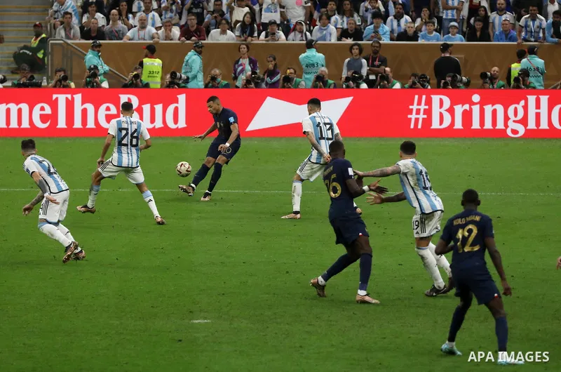 The final of the FIFA World Cup soccer tournament between Argentina and France at Lusail Stadium in Lusail, north of Doha on December 18, 2022. Lionel Messi’s wait for World Cup glory is finally over after Argentina beat...