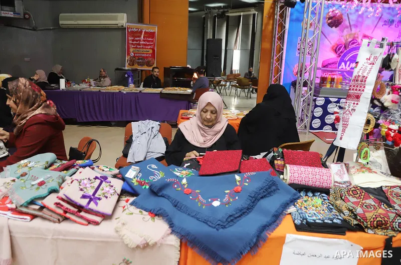 Palestinians attend an exhibition on the occasion of the International Day of Disabled Persons in Gaza city on December 3, 2022. The annual observance of the International Day of Disabled Persons was proclaimed in 1992,...