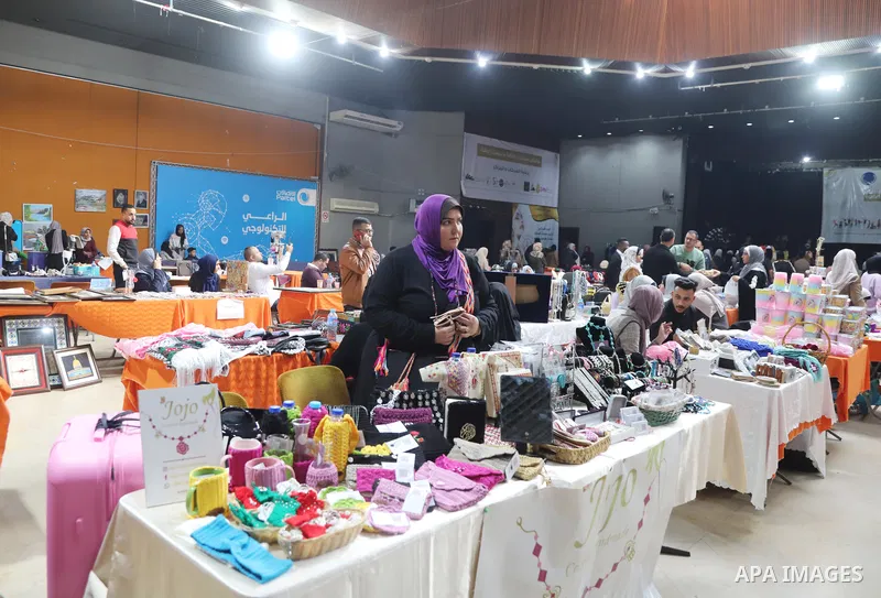 Palestinians attend an exhibition on the occasion of the International Day of Disabled Persons in Gaza city on December 3, 2022. The annual observance of the International Day of Disabled Persons was proclaimed in 1992,...
