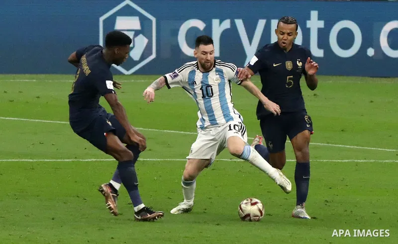 The final of the FIFA World Cup soccer tournament between Argentina and France at Lusail Stadium in Lusail, north of Doha on December 18, 2022. Lionel Messi’s wait for World Cup glory is finally over after Argentina beat...