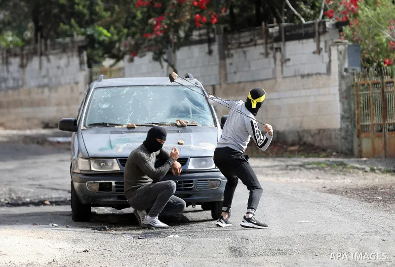 Clashes between Palestinian demonstrators and Israeli forces, following a protest against the expropriation of Palestinian land by Israel, in the West Bank village of Kfar Qaddum near the Jewish settlement of Kedumim on...