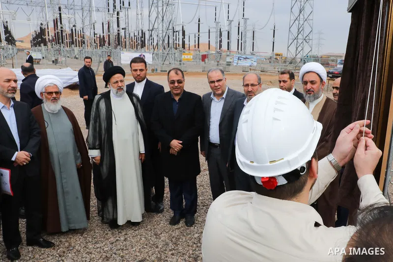Iranian President Ebrahim Raisi attends inauguration of Arian 2 Combined Cycle Power Plant in Zanjan, on October 27, 2022. Photo by Iranian Presidency Office/APAimages