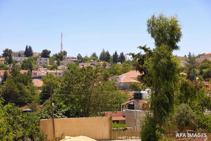 A picture taken on July 18, 2022 shows a general view of Israel's Beit El settlement at the northern entrance to the city of Ramallah in the West Bank. Israeli authorities built a new section of Israel's controversial se...