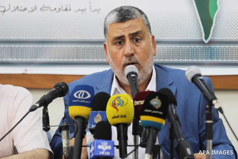 Palestinians attend a meeting against normalization in conjunction with US President Joe Biden's visit to the region, in Gaza city on July 13, 2022. Photo by Mahmoud Nasser
