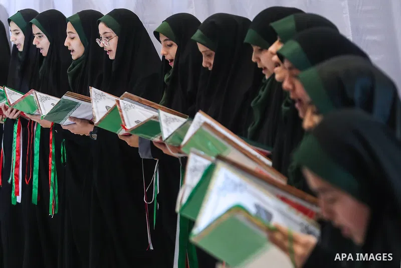Iranian President Ebrahim Raisi attends Celebration of H.H. Fatima Zahra's (PBUH) birthday in Yazd, Iran on January 14, 2023. Photo by Iranian Presidency Office