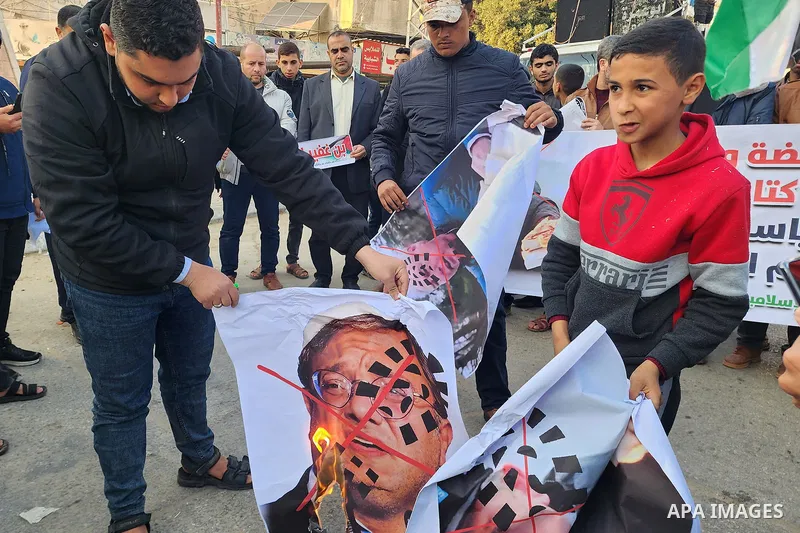 Palestinian take part in a protest the burning of a copy of the Muslim holy book of Koran by a far-right politician Outside the Turkish Embassy in Stockholm and the decision of the Israeli Minister of National Security,...