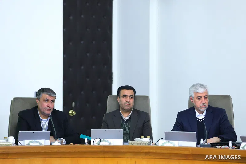 Iranian President Ebrahim Raisi chairs a cabinet session in Iran on February 11, 2023. Photo by Iranian Presidency Office