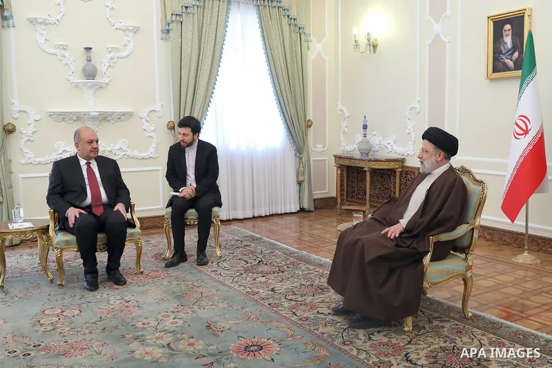 Iranian President Ebrahim Raisi meets with Iraqi Defence Minister in Tehran on Feb. 26, 2023. Photo by Iranian Presidency Office/APAimages