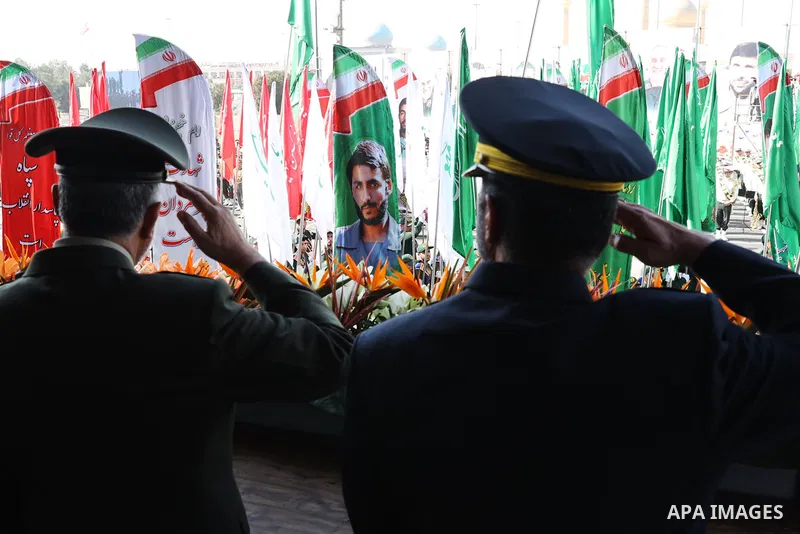 Iranian President Ebrahim Raisi attends the military parade on Sacred Defence Day in New York on September 22, 2023. Photo by Iranian Presidency Office