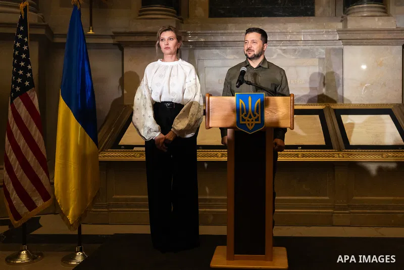 Ukraine's President Volodymyr Zelensky and the First Lady Visit the United States of America, on September 22, 2023 . Photo by PRESIDENT OF UKRAINE\ apaimages