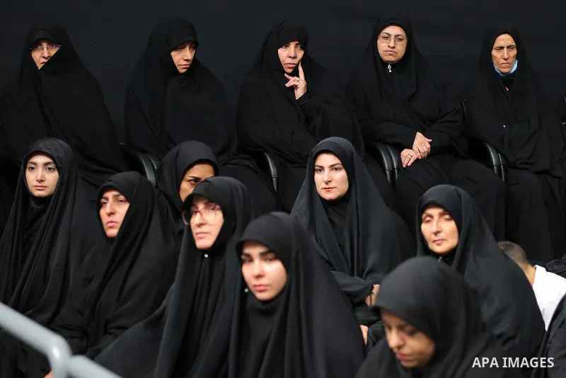 Iran's Supreme Leader Ayatollah Ali Khamenei meets with employees of the Marine Group in iran on August 08, 2023. Photo by Iranian Presidency Office