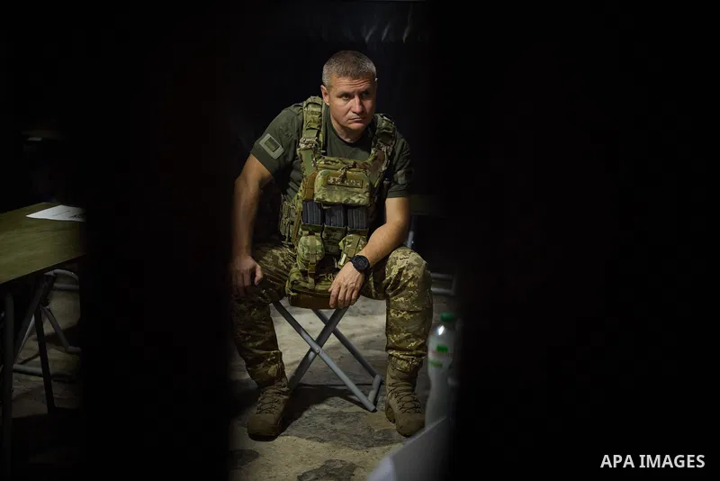 Ukraine's President Volodymyr Zelensky, during the working to Donetsk region on August 14, 2023. Photo by PRESIDENT OF UKRAINE\ apaimages