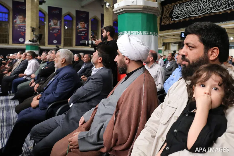 Iran's Supreme Leader Ayatollah Ali Khamenei attends The National Conference of the Martyrs of Ardabil Province in iran on August 20, 2023. Photo by Iran's Supreme Leader/APAimages