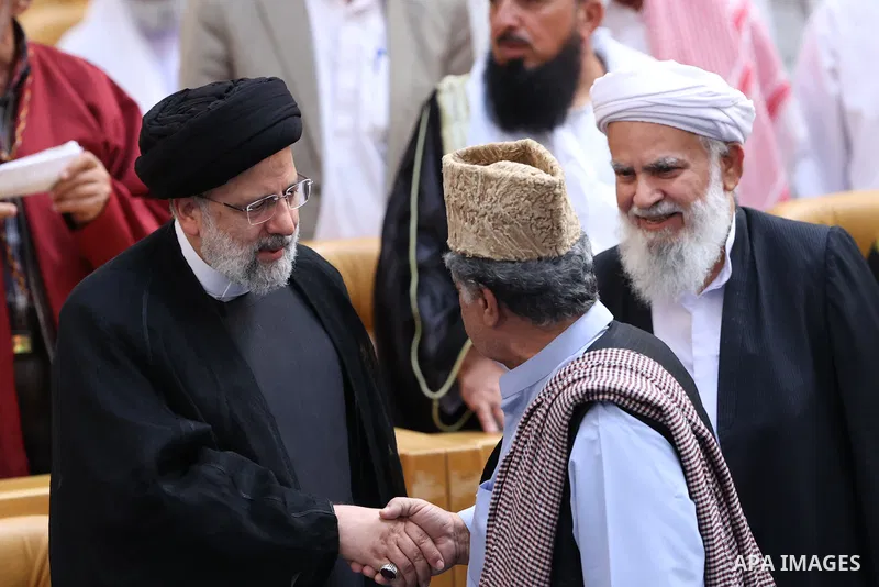 Iranian President Ebrahim Raisi meeting with Sunni clerics and elites in Iran on August 31, 2023. Photo by Iranian Presidency Office