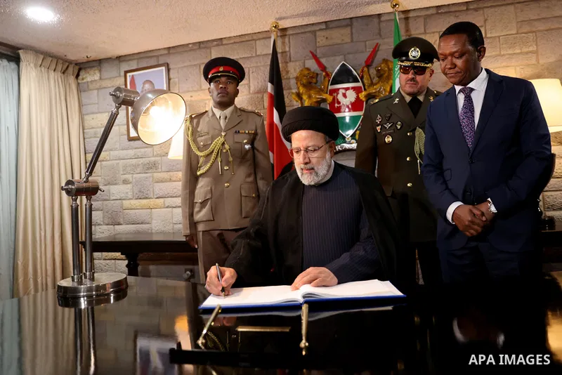 Iranian President Ebrahim Raisi visits Kenya on July 12, 2023. Photo by Iranian Presidency Office