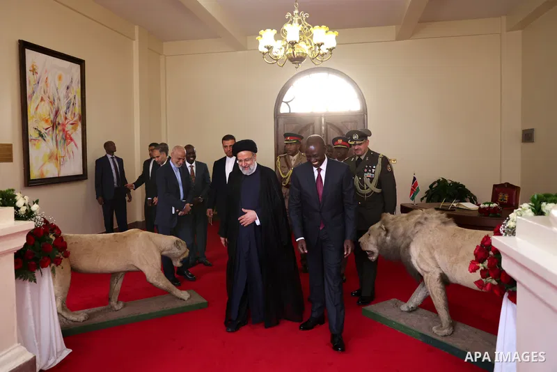 Iranian President Ebrahim Raisi visits Kenya on July 12, 2023. Photo by Iranian Presidency Office