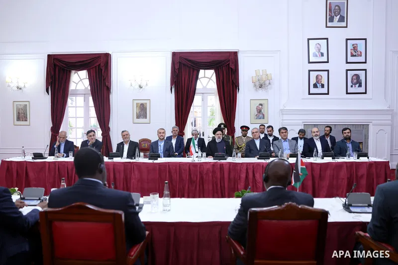 Iranian President Ebrahim Raisi visits Kenya on July 12, 2023. Photo by Iranian Presidency Office