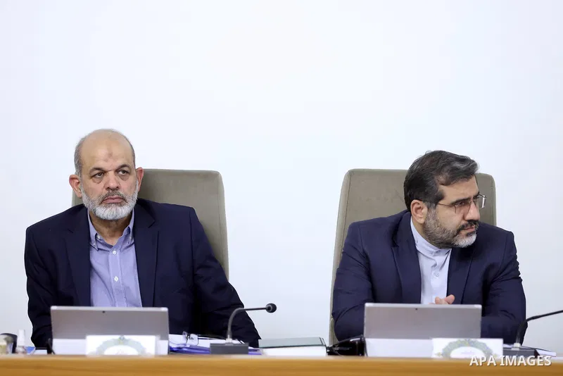 Iranian President Ebrahim Raisi attends the cabinet session in Iran on April 10, 2023. Photo by Iranian Presidency Office