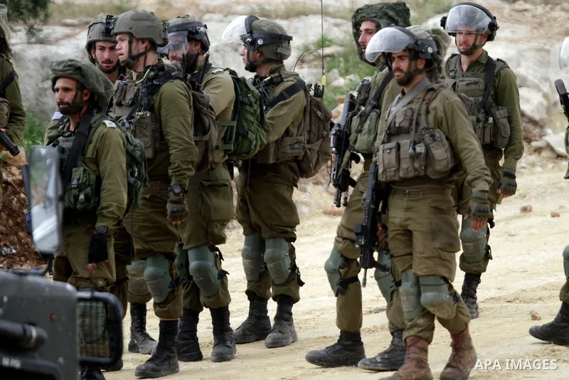 Clashes between Palestinian protesters and Israeli soldiers during a protest in the village of Beita, south of Nablus in the occupied West Bank, on April 10, 2023, against a march by settlers to the nearby Israeli outpos...